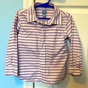 Gap Strip button down dress shirt Size 4